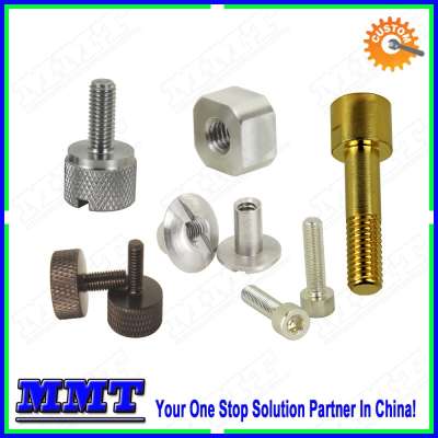 chinese custom nonstandard cnc turned stainless steel, aluminum, plastic,brass, copper fasteners service