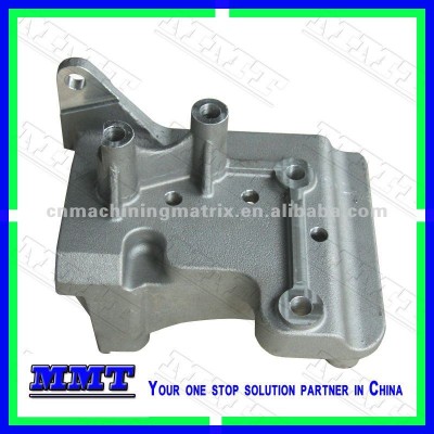 permanent mold cast of aluminum support base for engineering equipment