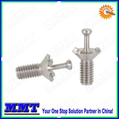 cnc turned stainless steel cleat nail for skid resistant tire chain